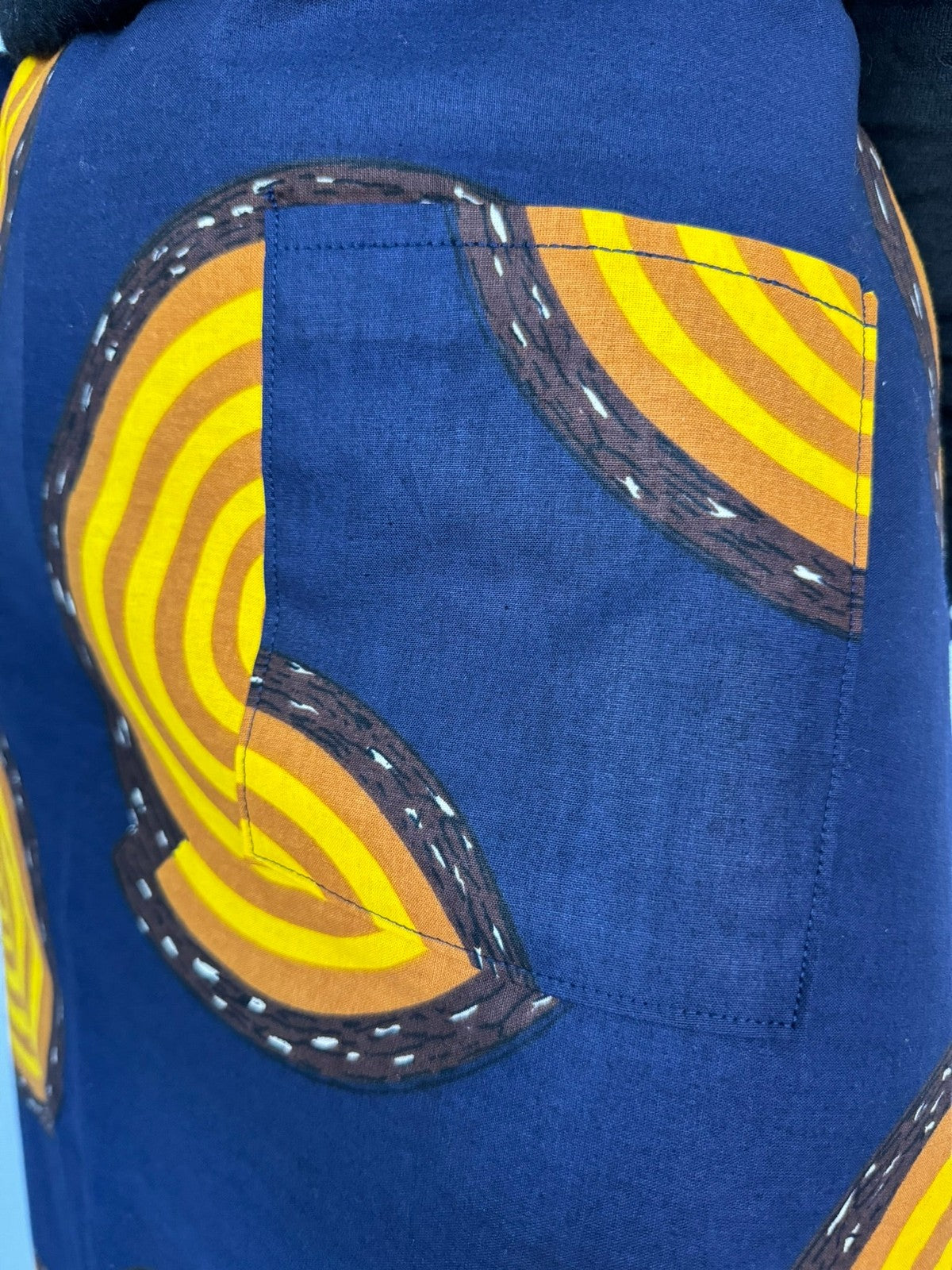 Aline Handmade Van Gogh Midi Wrap Skirt onsēm