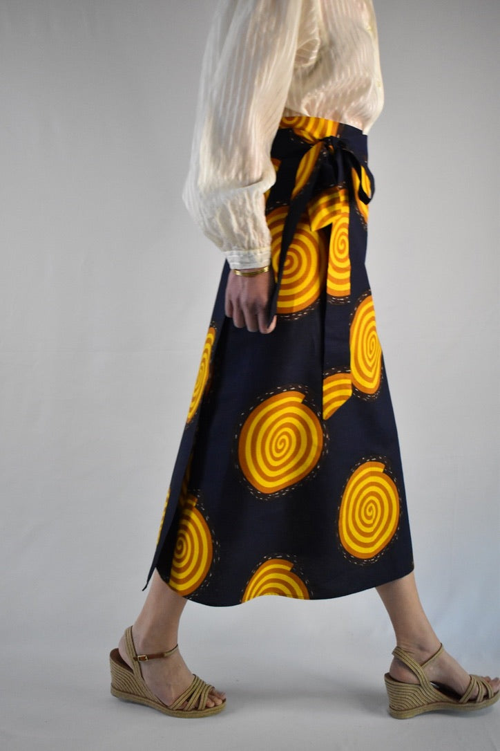 Van Gogh Sunflowers Long Wrap Skirt