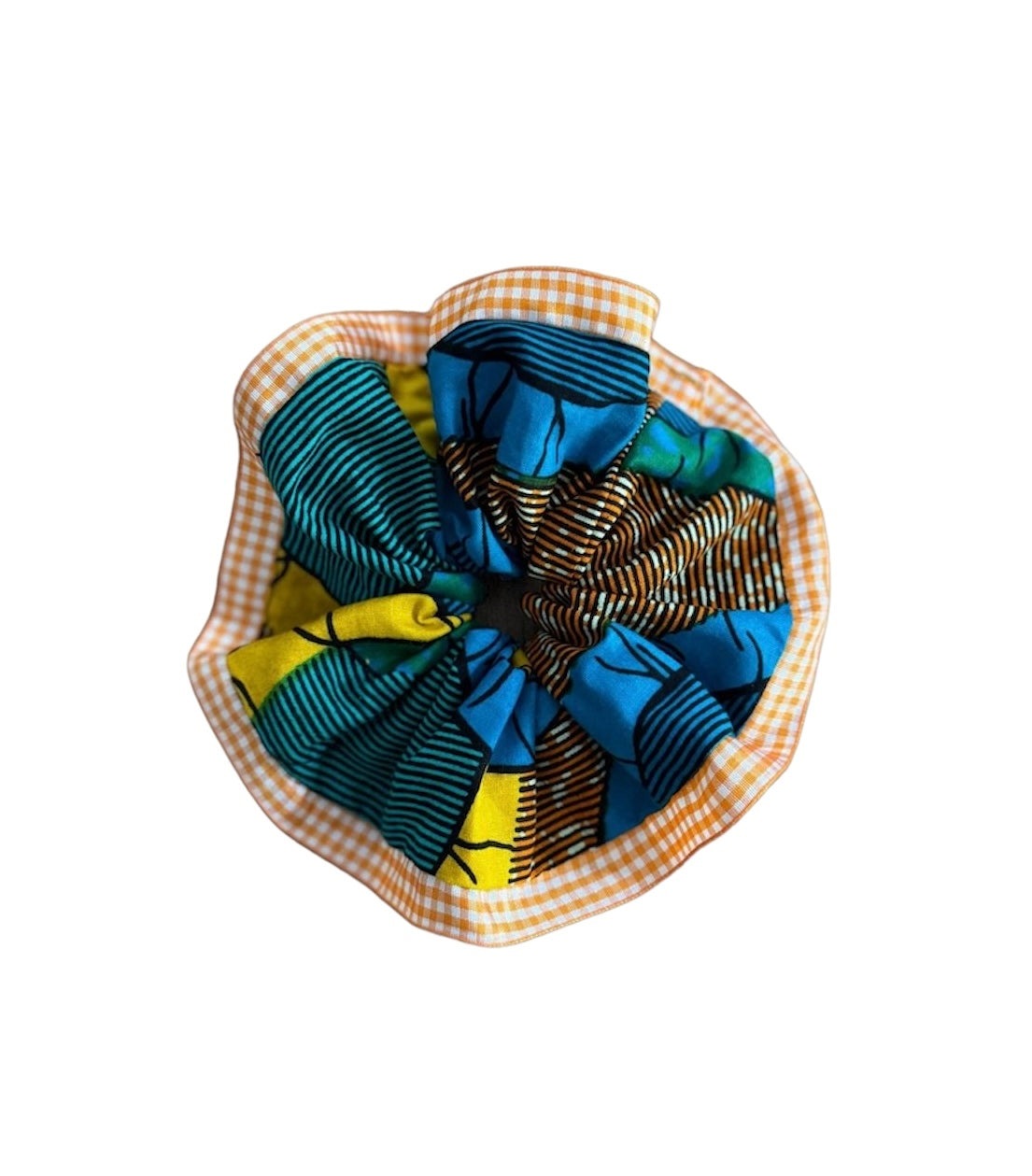 Orange Vichy Oversized Scrunchie