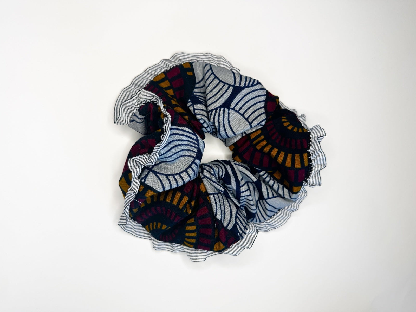 Grey Stripes Oversized onsem Scrunchie