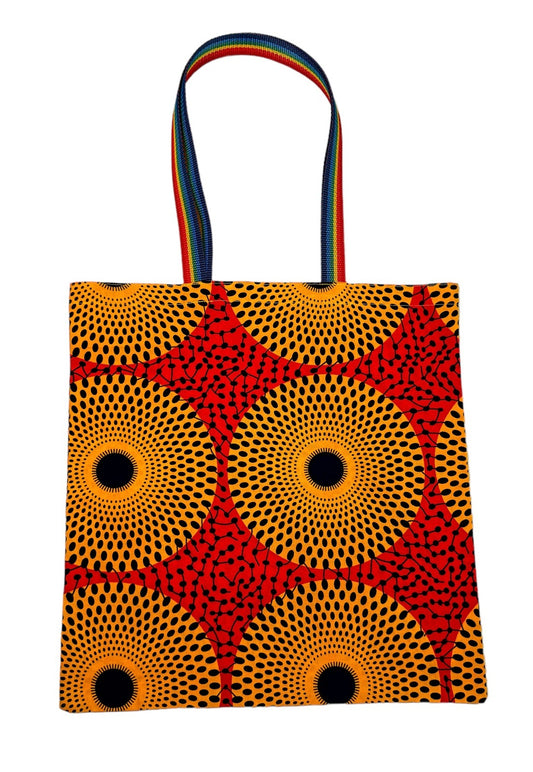 Sunflowers Tote Bag & African Fabric
