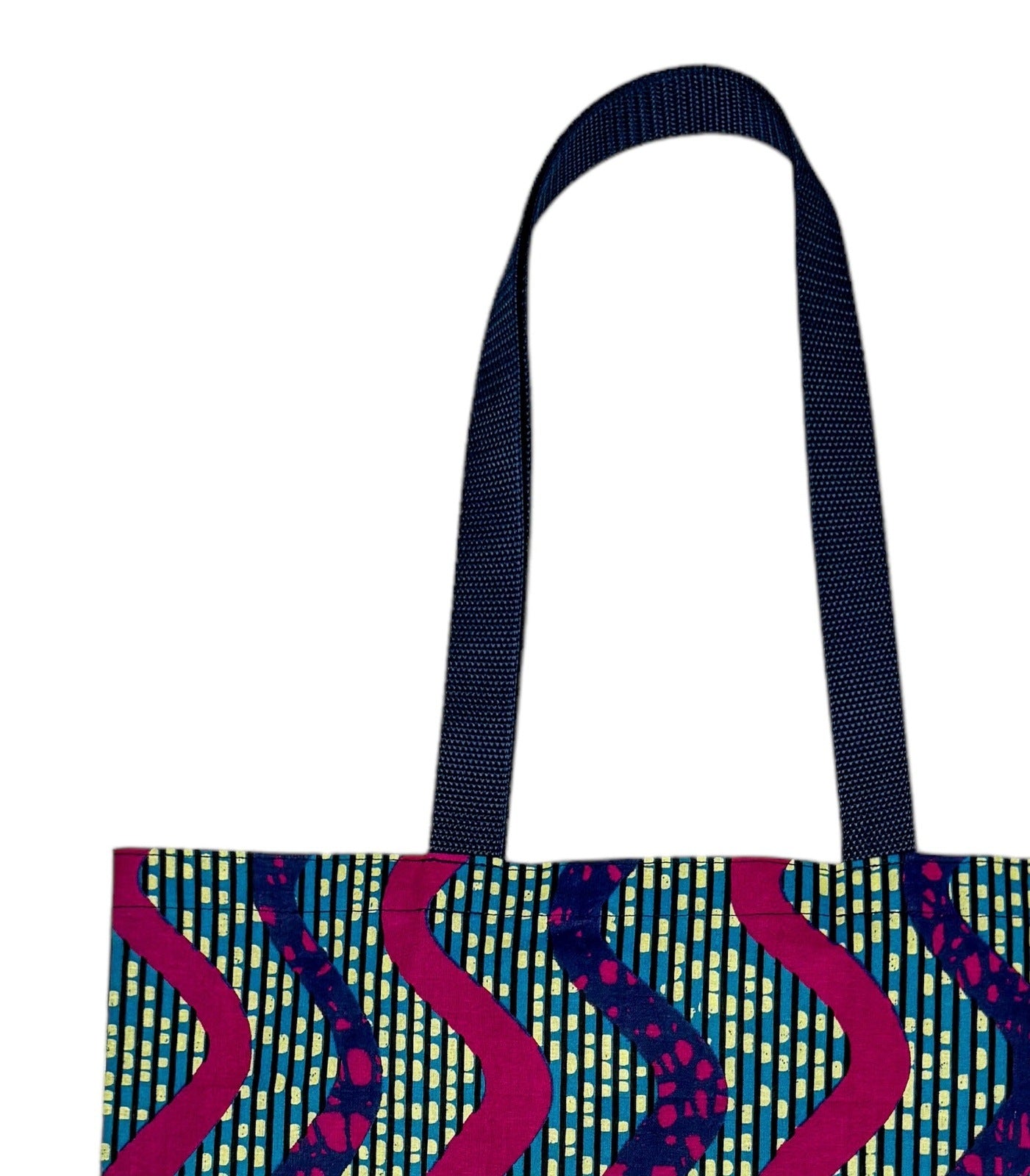 Pink and Purple Tote Bag & African Fabric