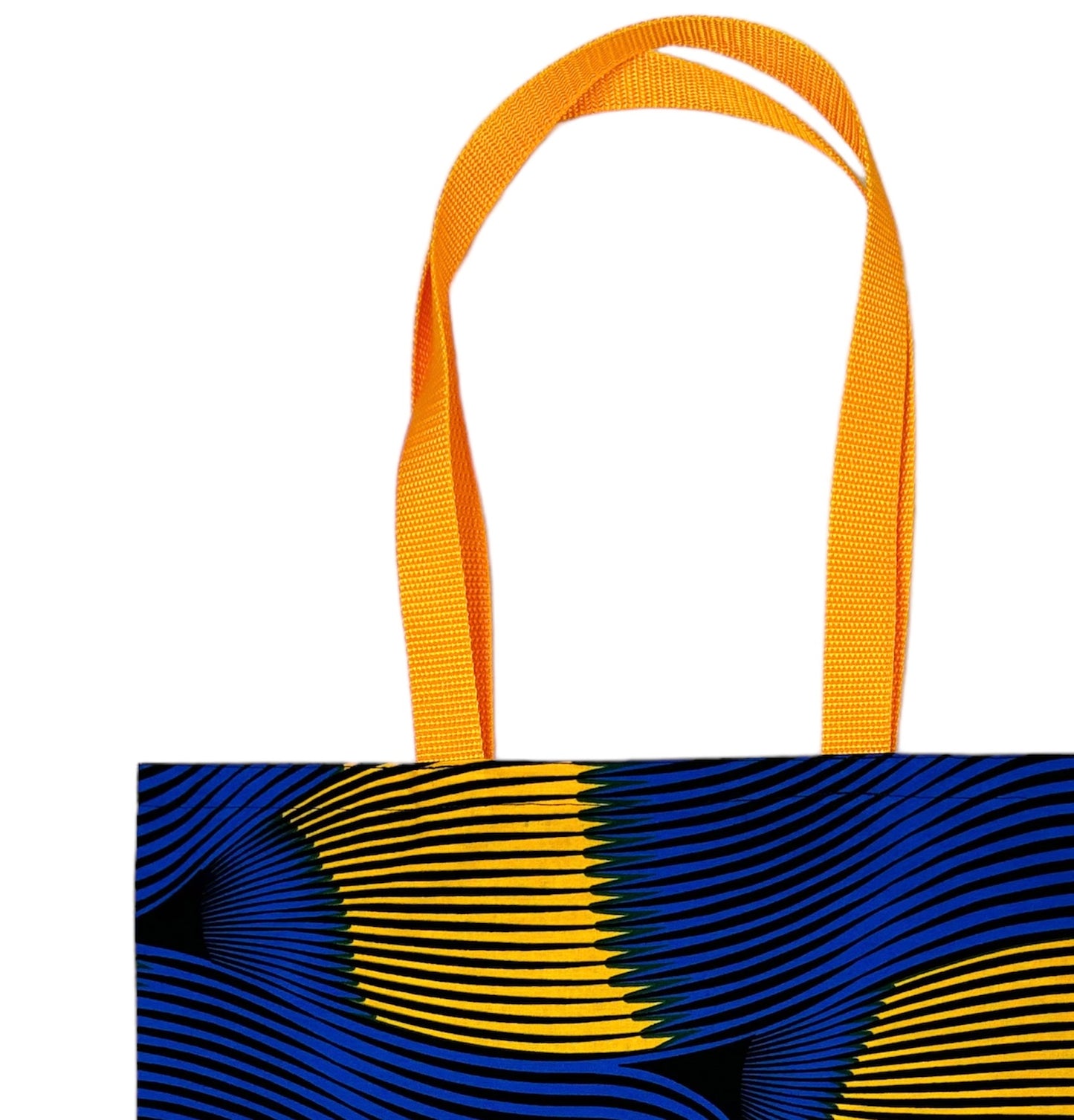 Yellow Fins Tote Bag & African Fabric