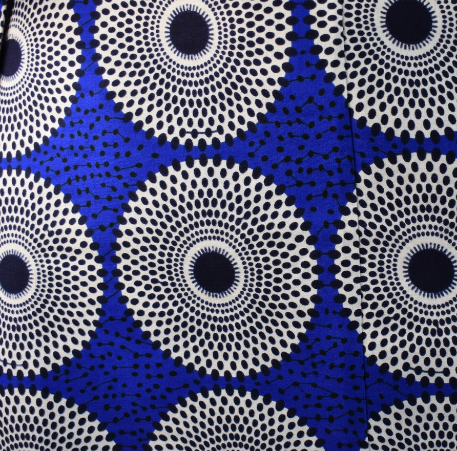 Bright Blue Long Wrap Skirt