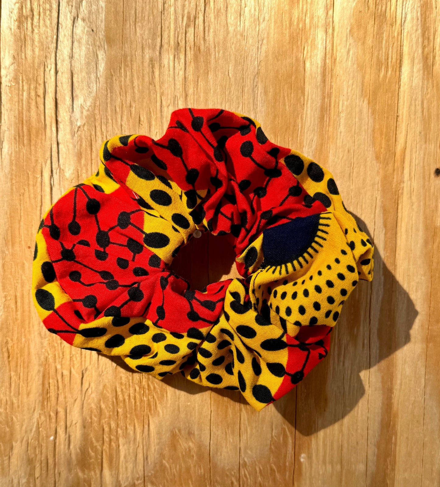 Red and Orange Scrunchie African print