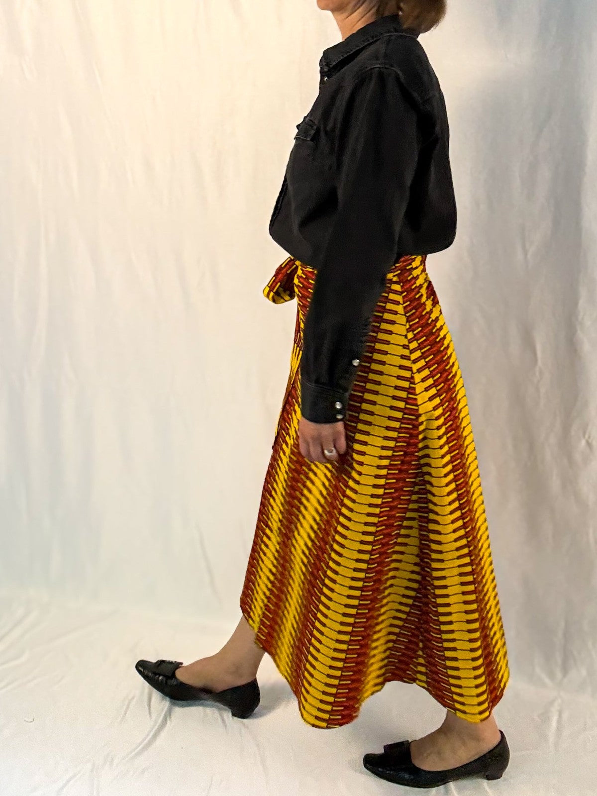 Sun Link Long Wrap Skirt
