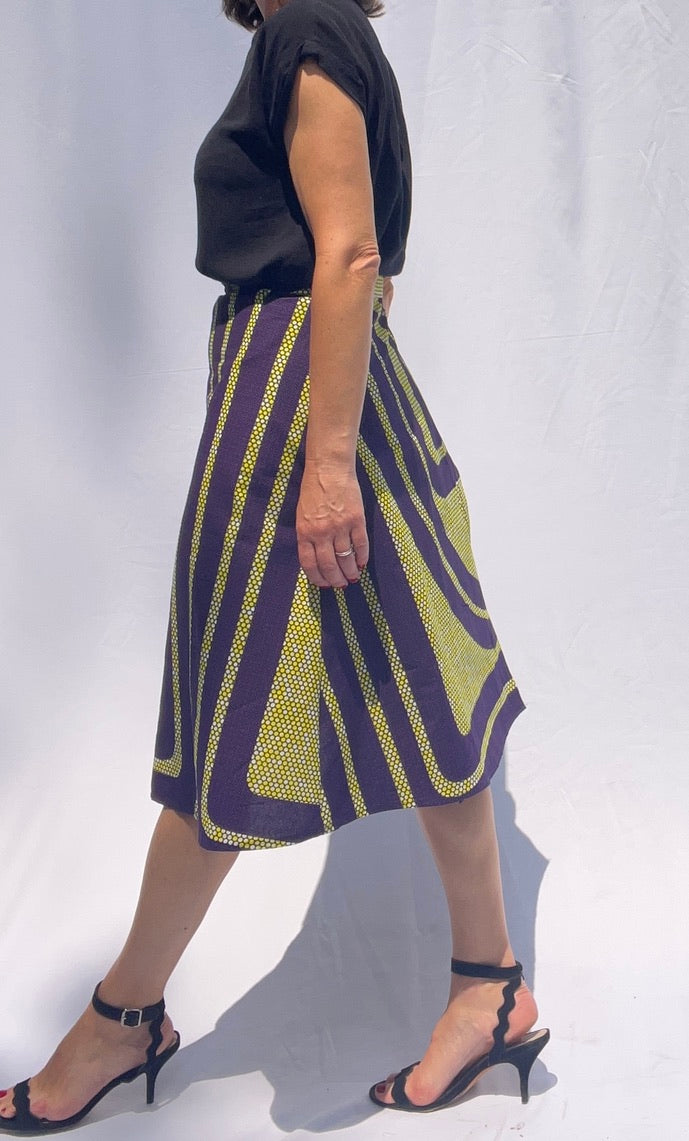 Aline Handmade Japanese Inspired Midi Wrap Skirt onsēm