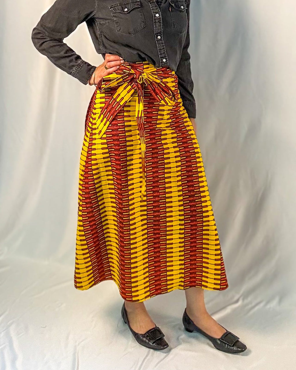 Sun Link Long Wrap Skirt