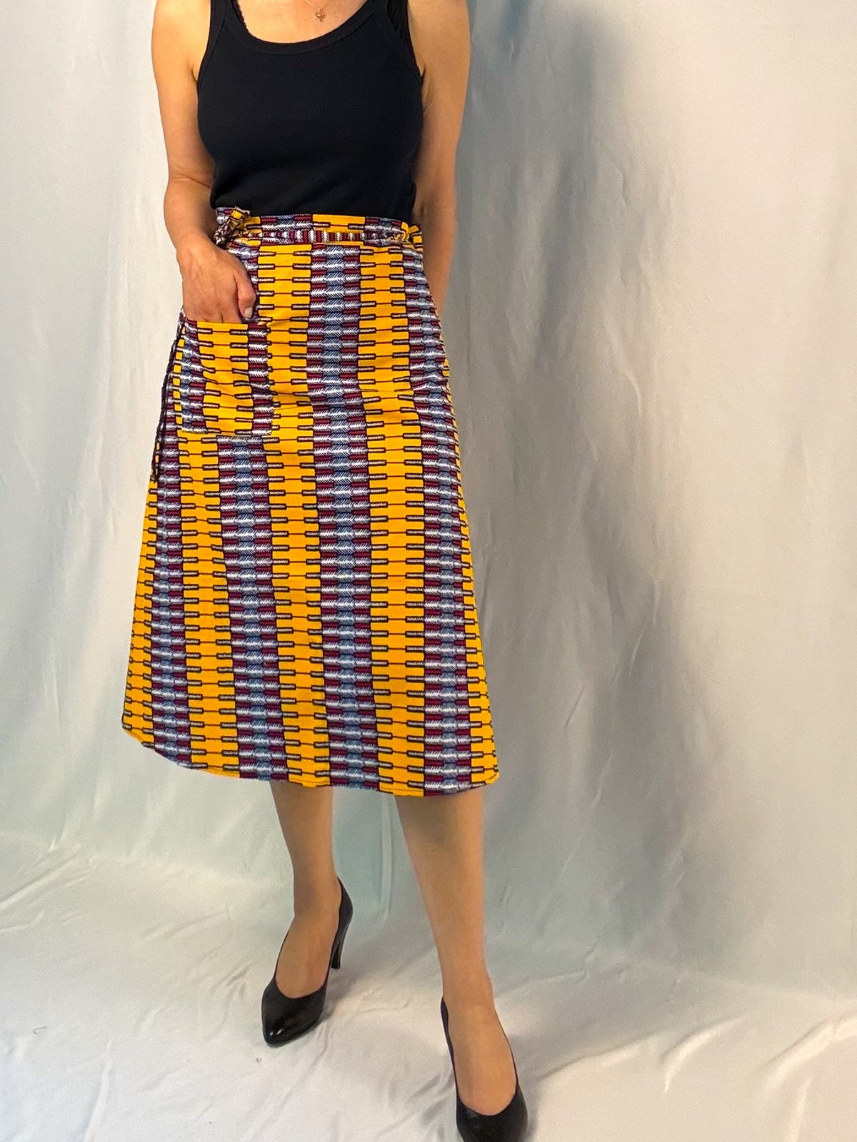 Amber Midi Wrap Skirt