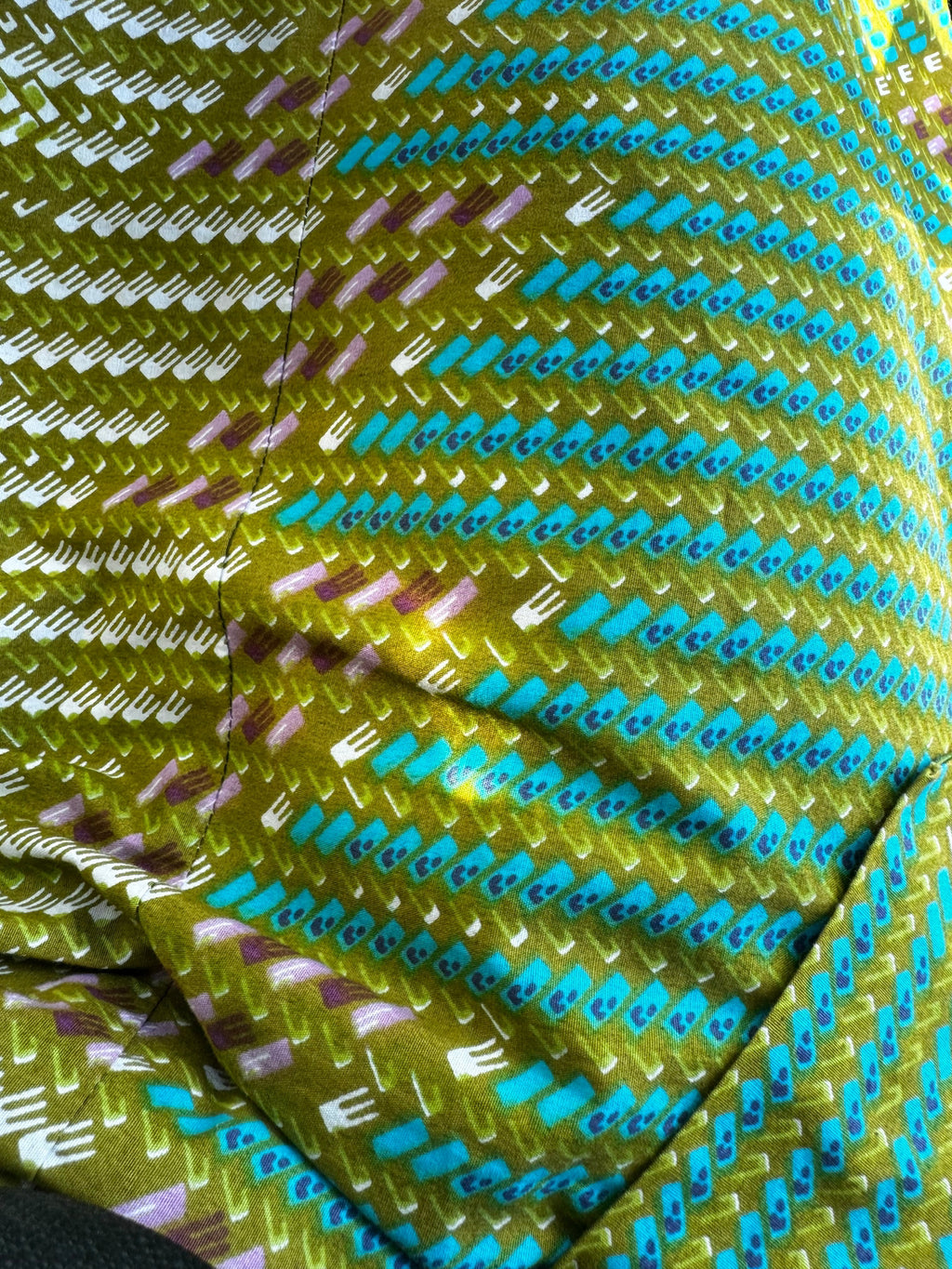 Light Green Brick Long Wrap Skirt