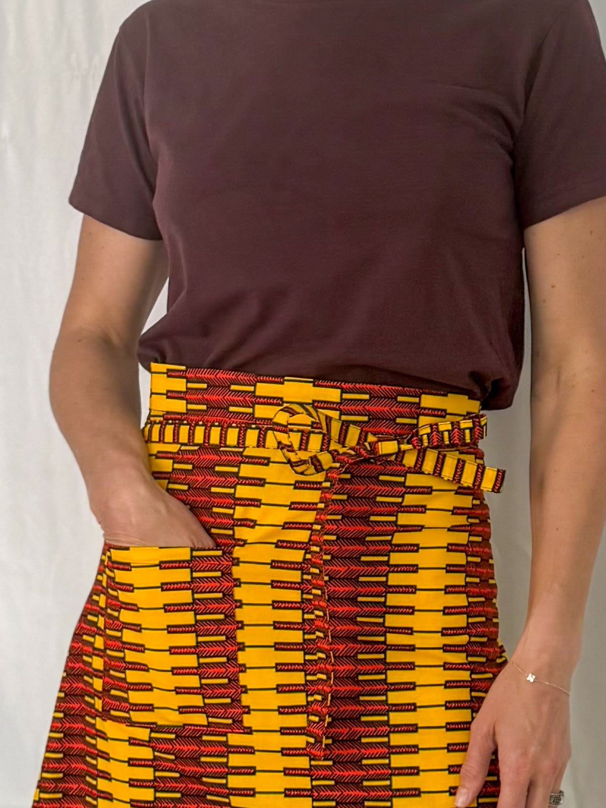 Sun Midi Wrap Skirt