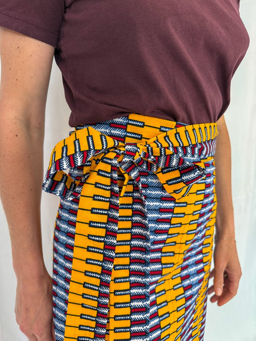 Amber Link Long Wrap Skirt