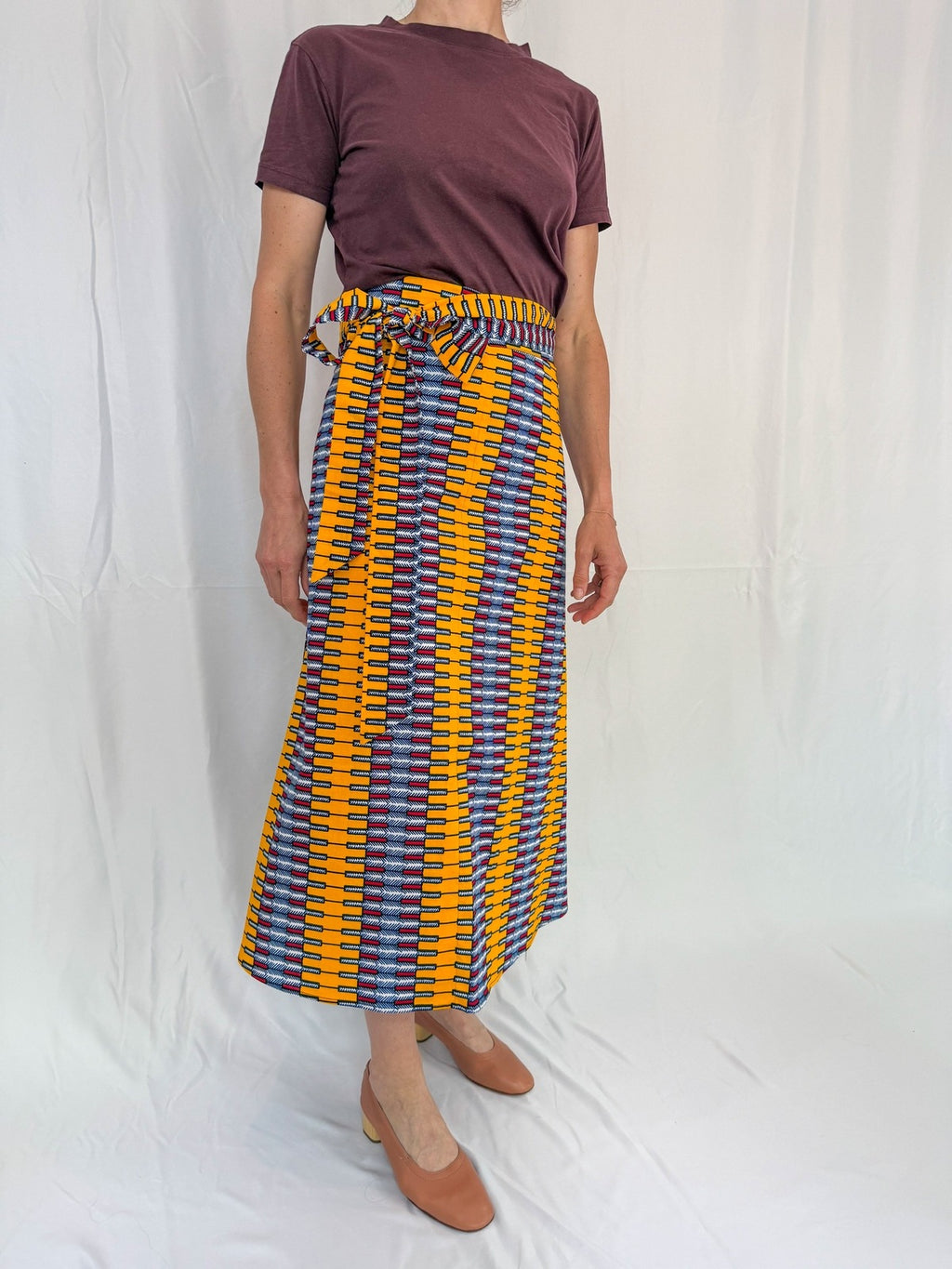 Amber Link Long Wrap Skirt