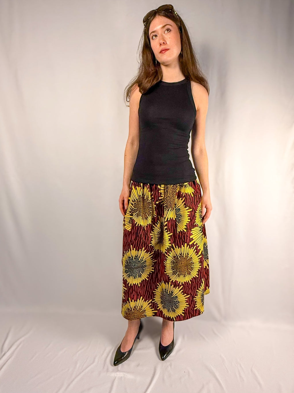 The Origin | Solaris | Elastic Waist Midi Skirt