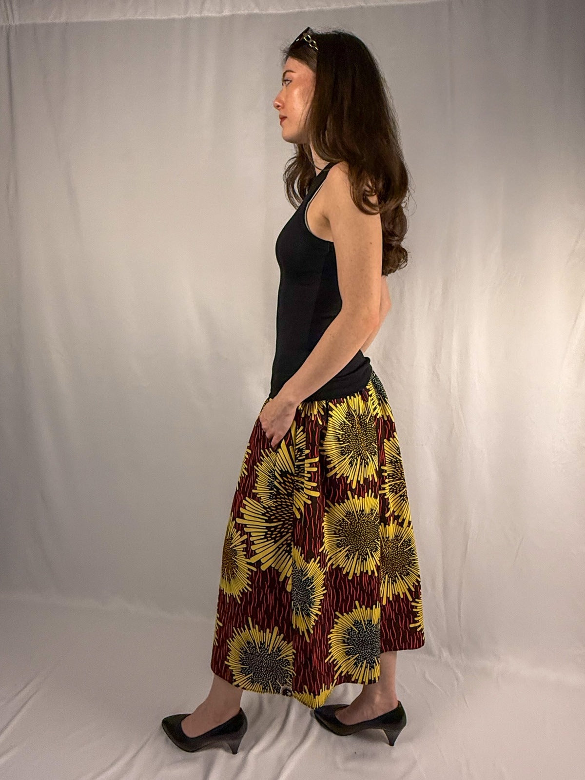 The Origin | Solaris | Elastic Waist Midi Skirt