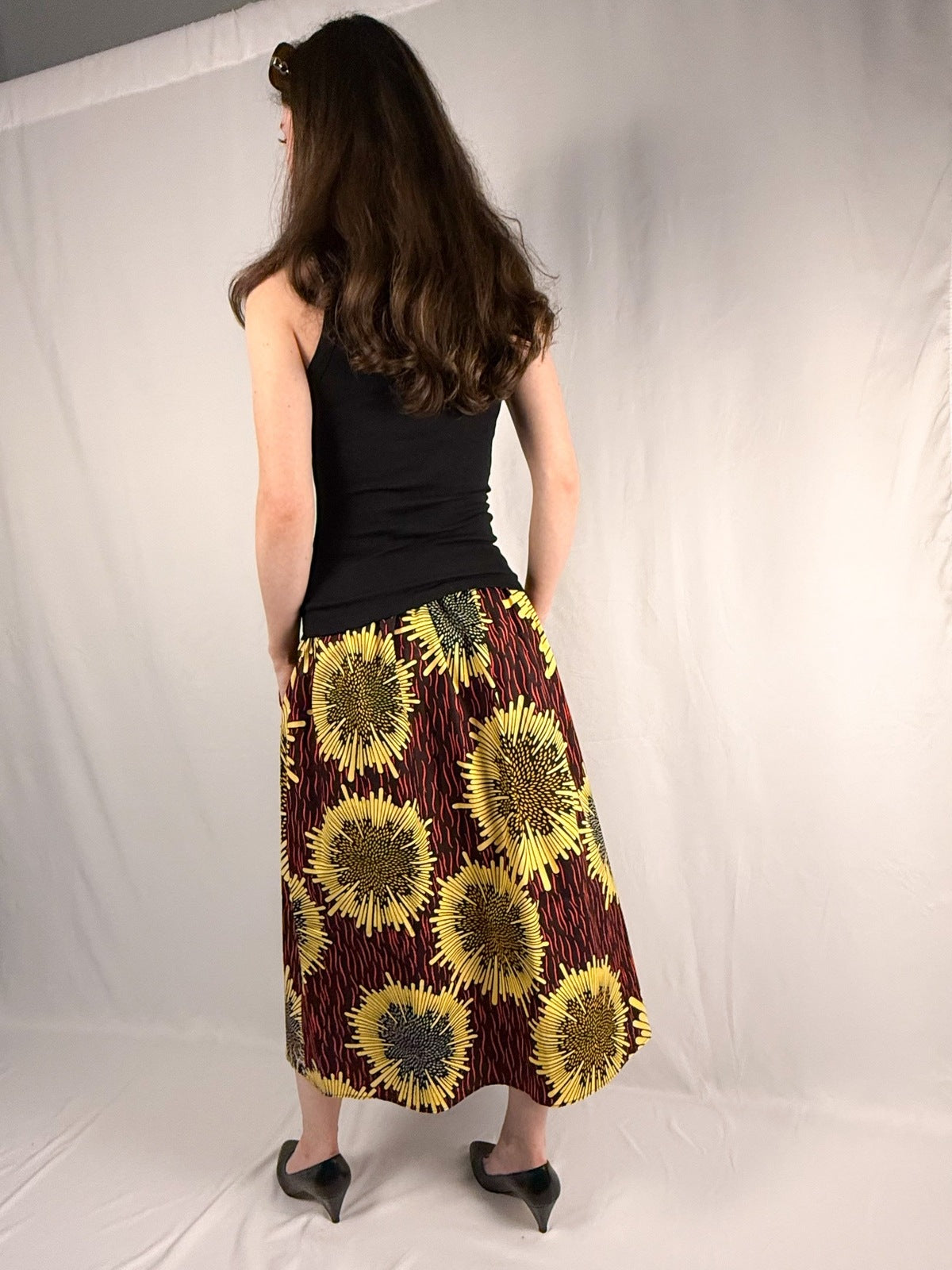 The Origin | Solaris | Elastic Waist Midi Skirt