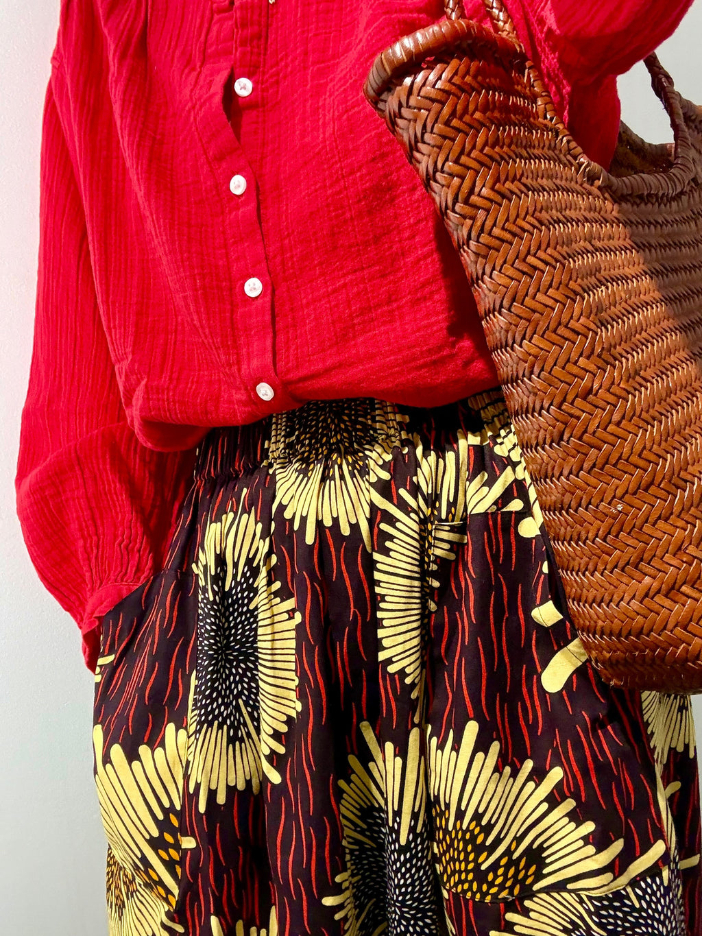 The Origin | Solaris | Elastic Waist Midi Skirt