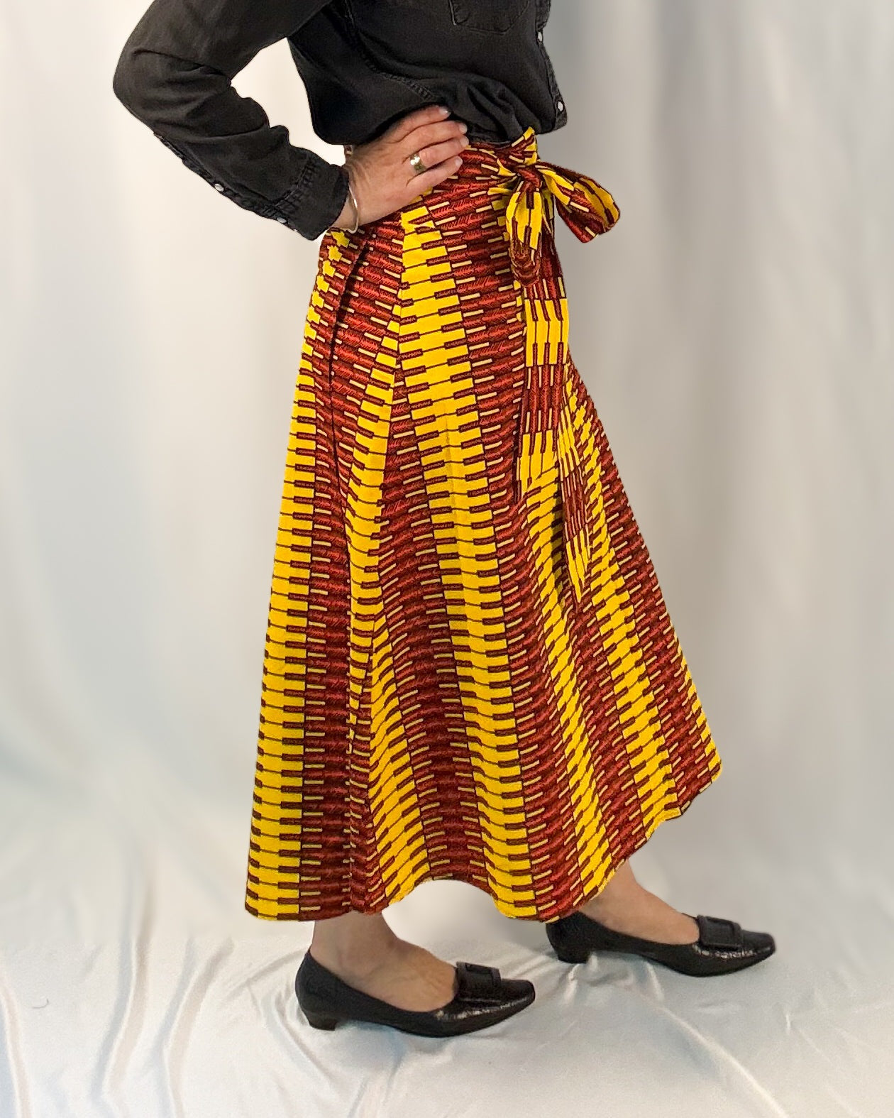 Sun Link Long Wrap Skirt
