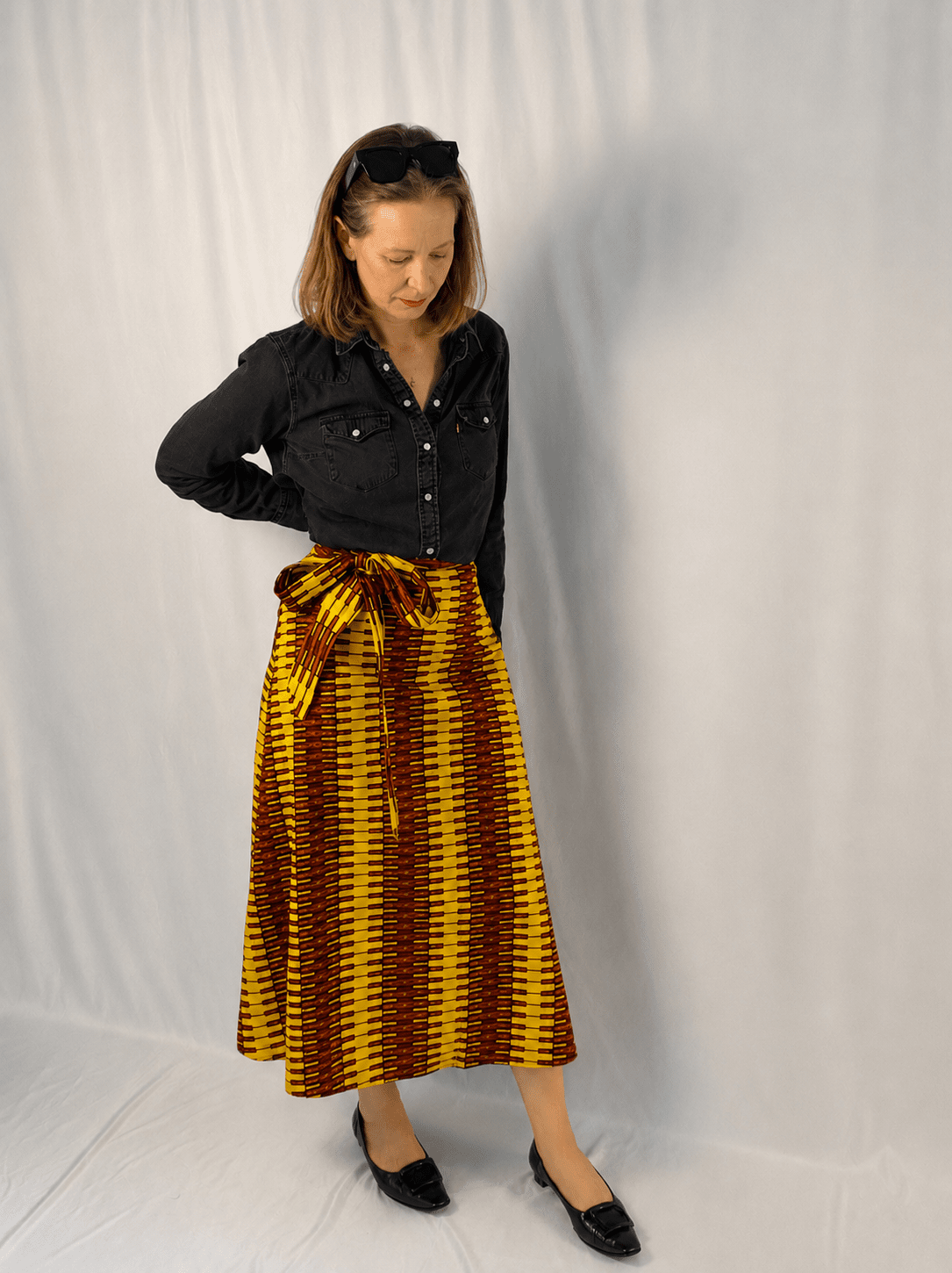 Sun Link Long Wrap Skirt