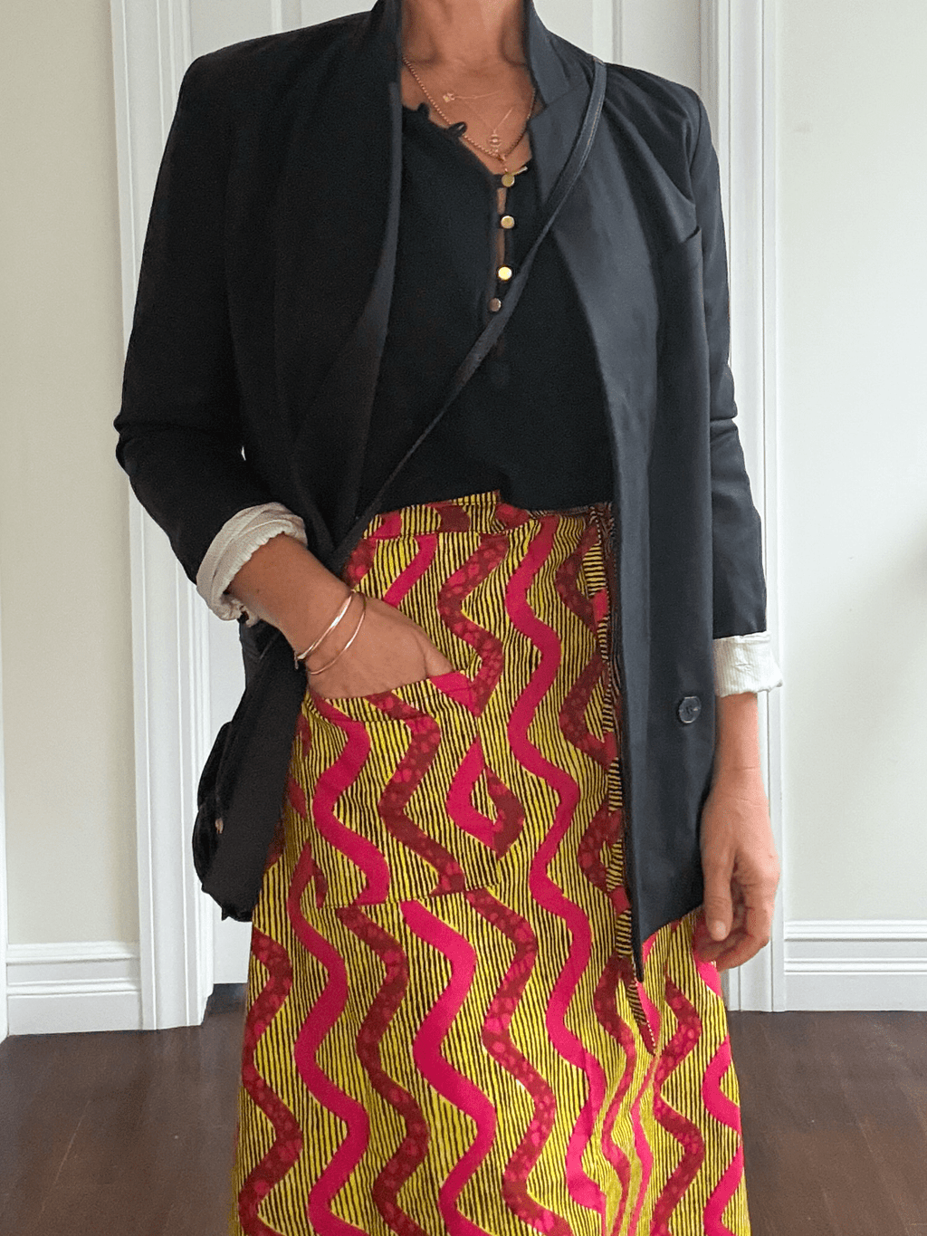 Pink Lemonade Midi Wrap Skirt