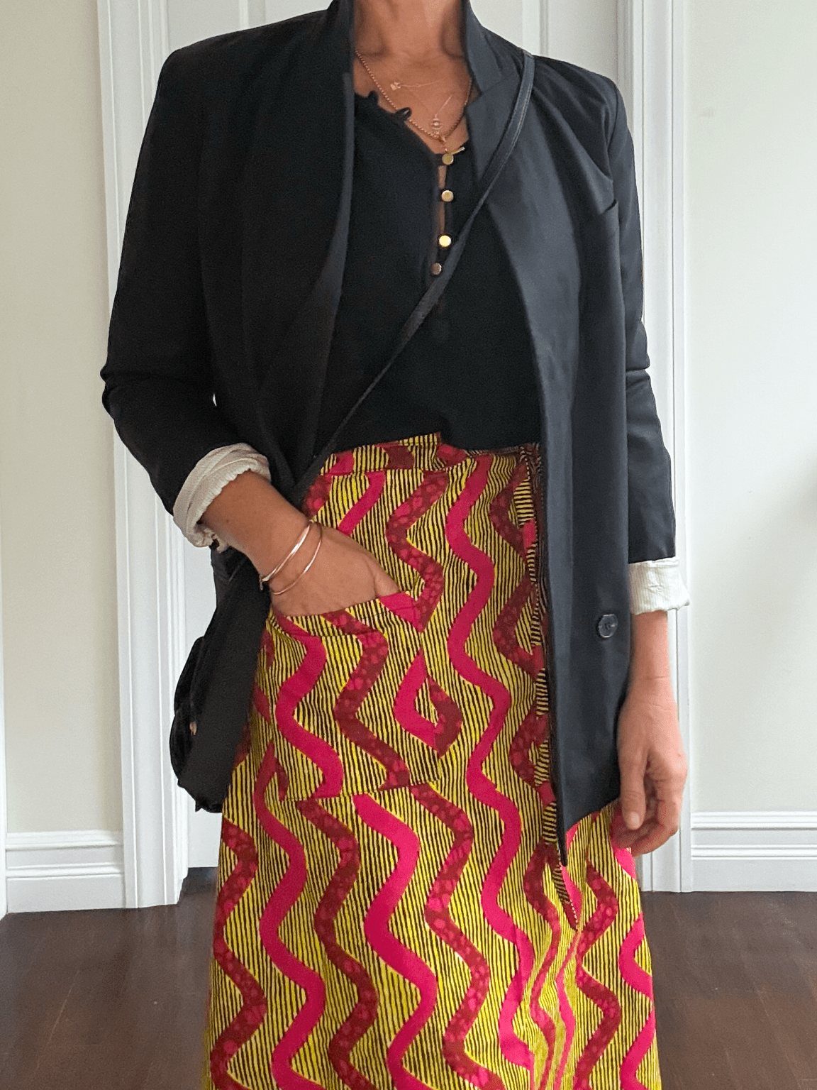 Pink Lemonade Midi Wrap Skirt