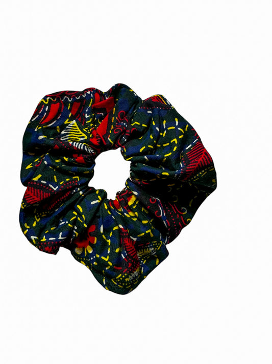 Blue & Red Scrunchie