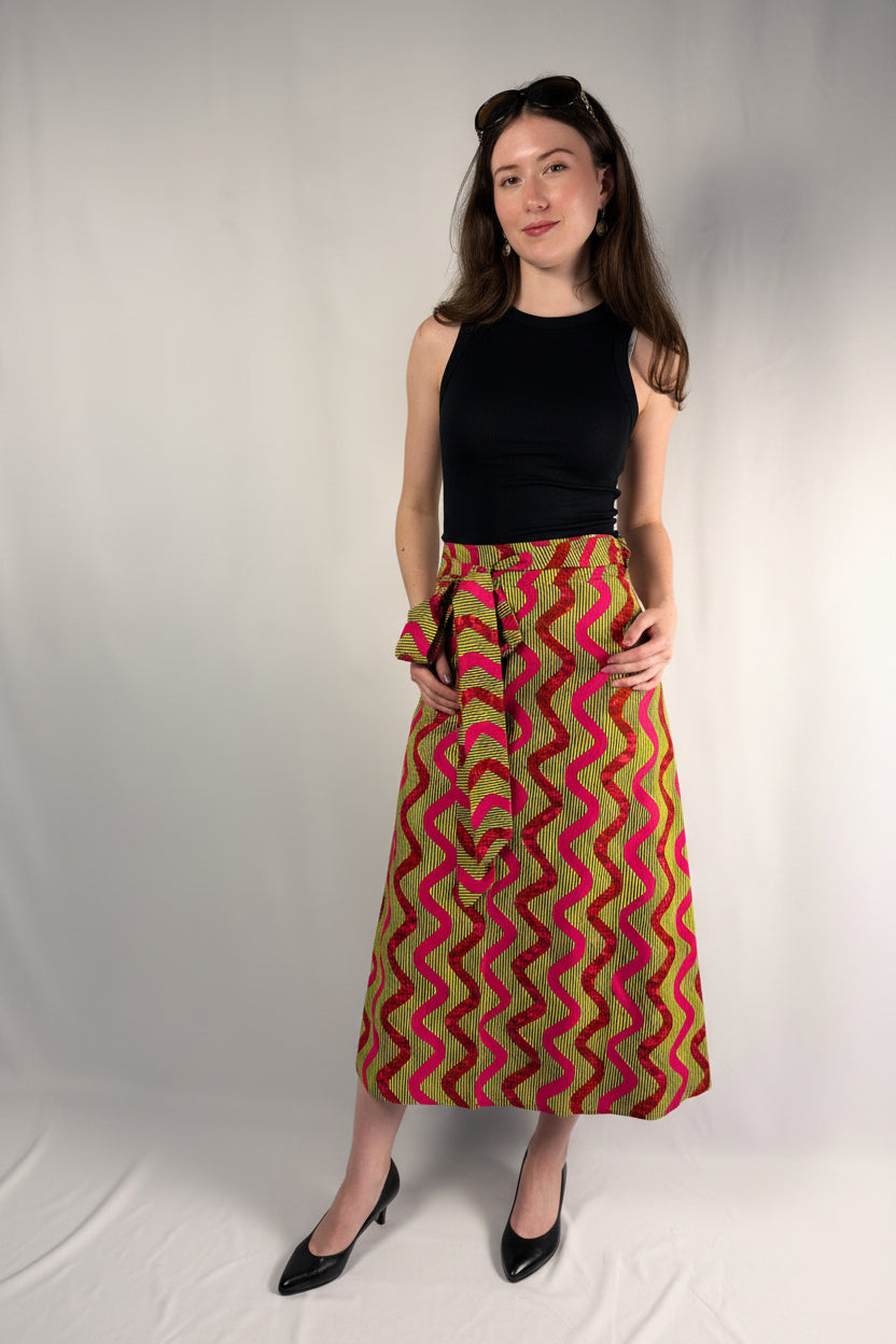 Pink Lemonade Long Wrap Skirt (Copy)