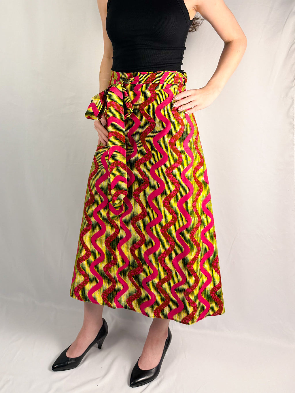 Pink Lemonade Long Wrap Skirt (Copy)