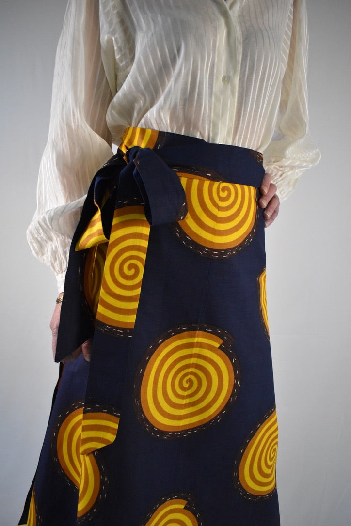 Van Gogh Long Wrap Skirt