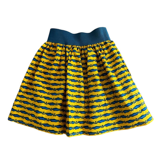 Classic Yellow Mini skirt African Print