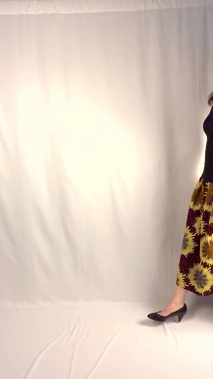 The Origin | Solaris | Elastic Waist Midi Skirt