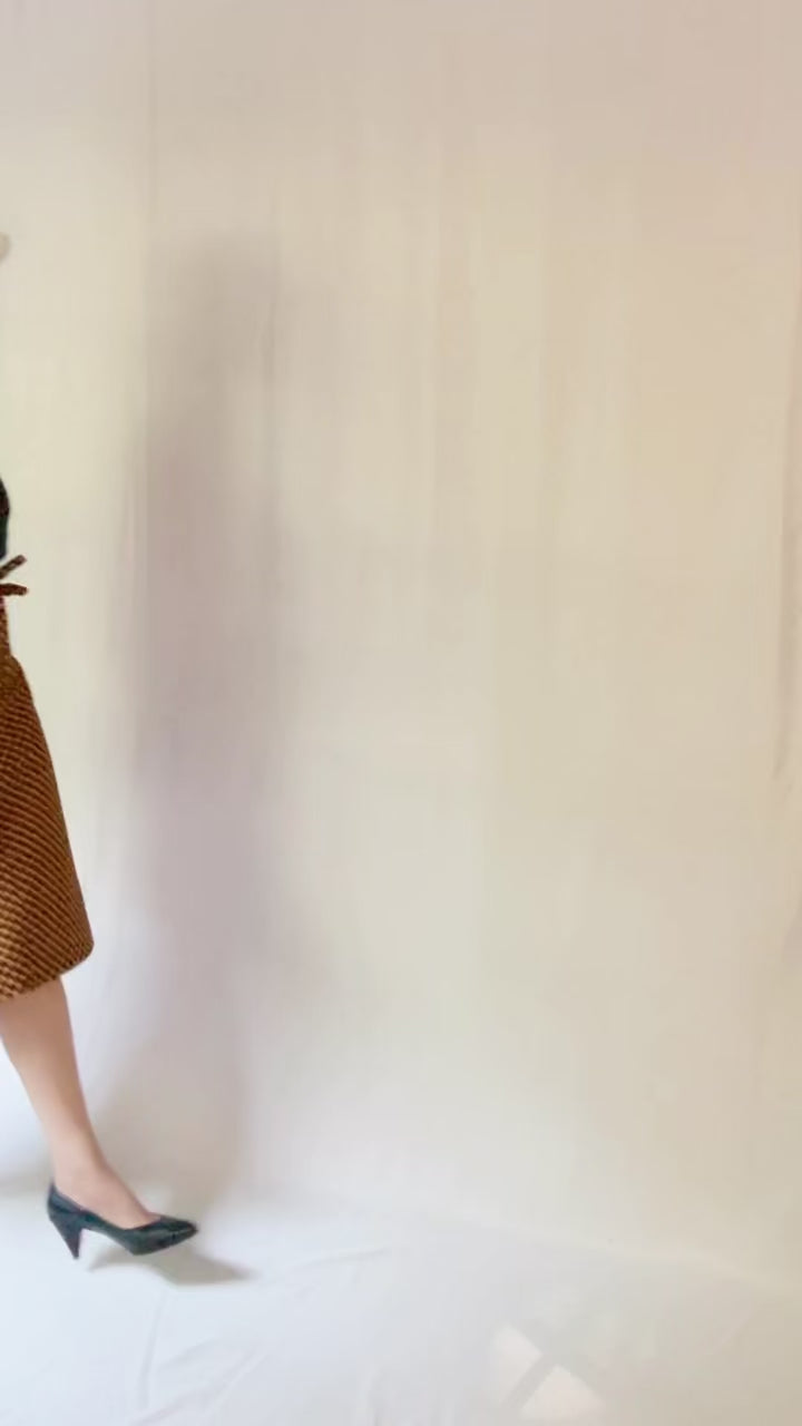 Midnight Petals Midi Wrap Skirt