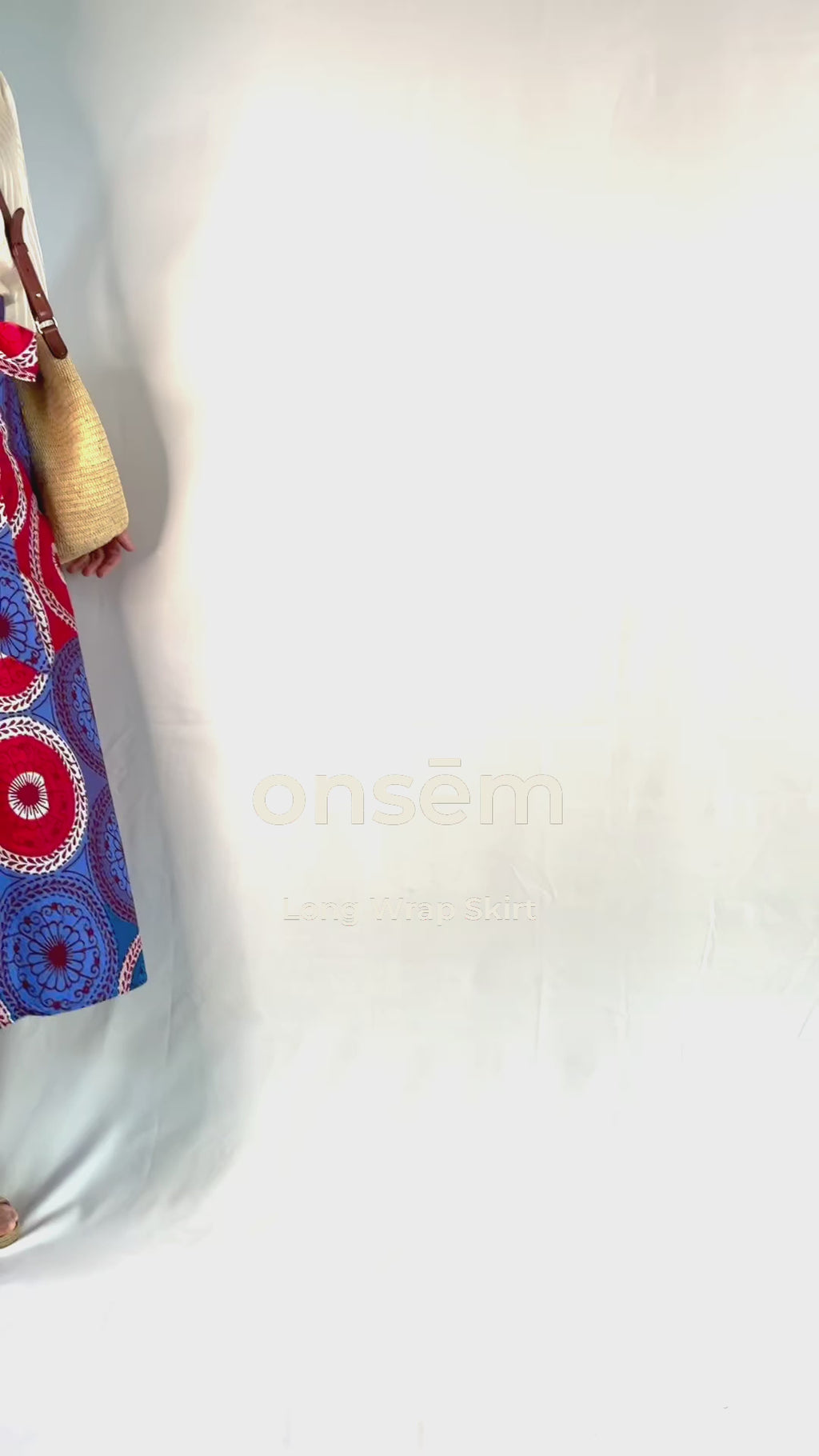 Lilac & Raspberry Long Wrap Skirt